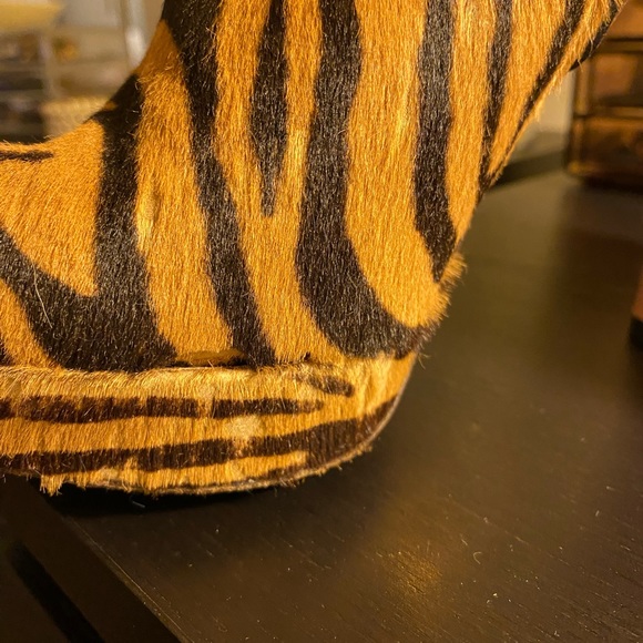 PRADA horse hair tiger pattern boots. - Picture 8 of 10